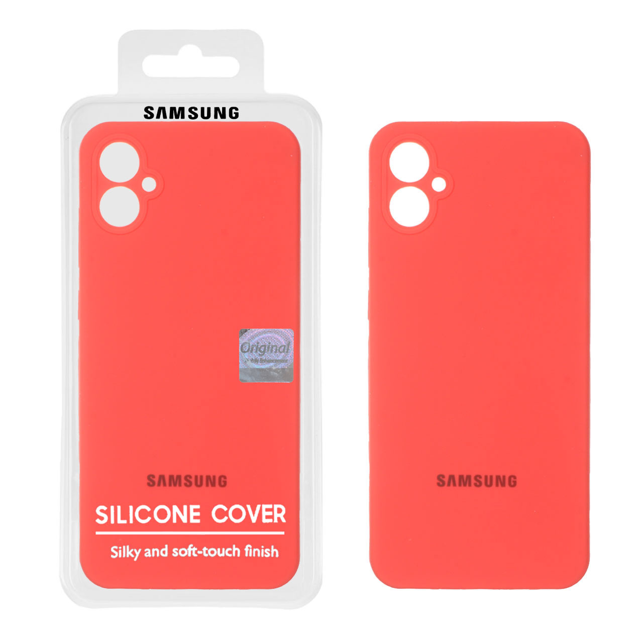 قاب سیلیکونی پاک کنی اورجینال Master Quality مدل Samsung Galaxy A05 - مرجانی (پک دار)